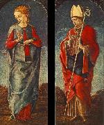 Cosimo Tura Virgin Announced and St Maurelio oil painting